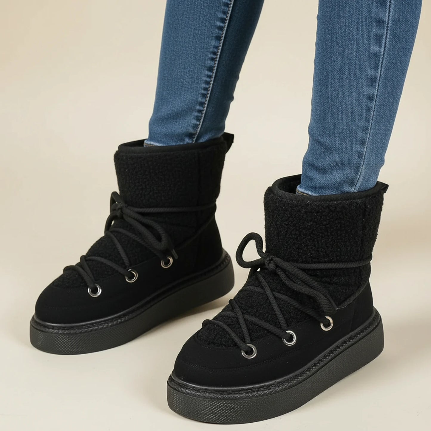 Women's Lace-Up Ankle Winter Boots