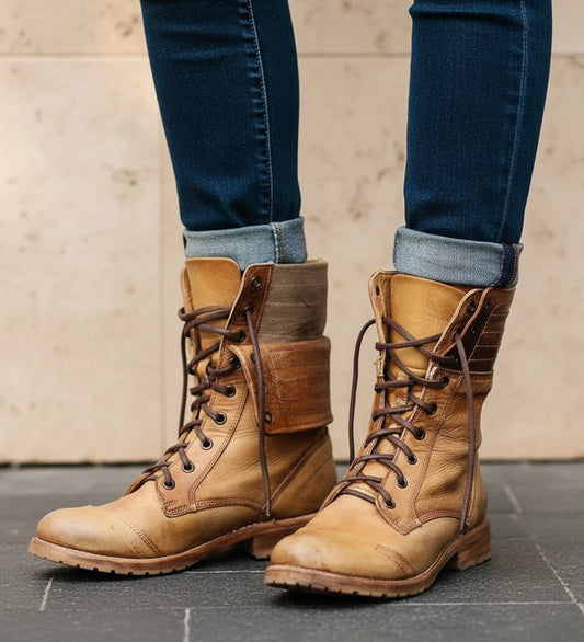 Women's Lace-Up Combat Boots