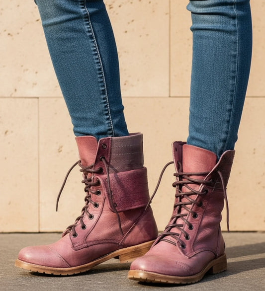 Women's Lace-Up Combat Boots