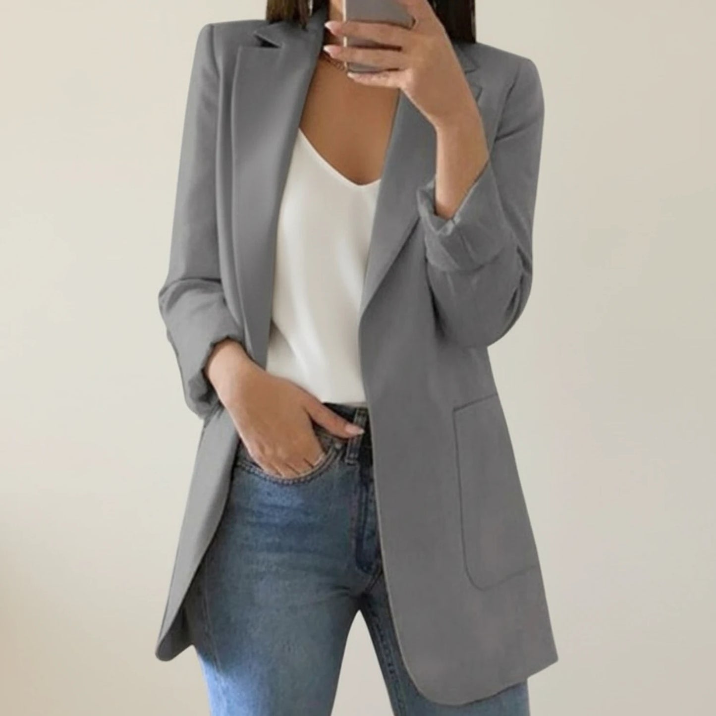 Women's Open Front Blazer Jacket
