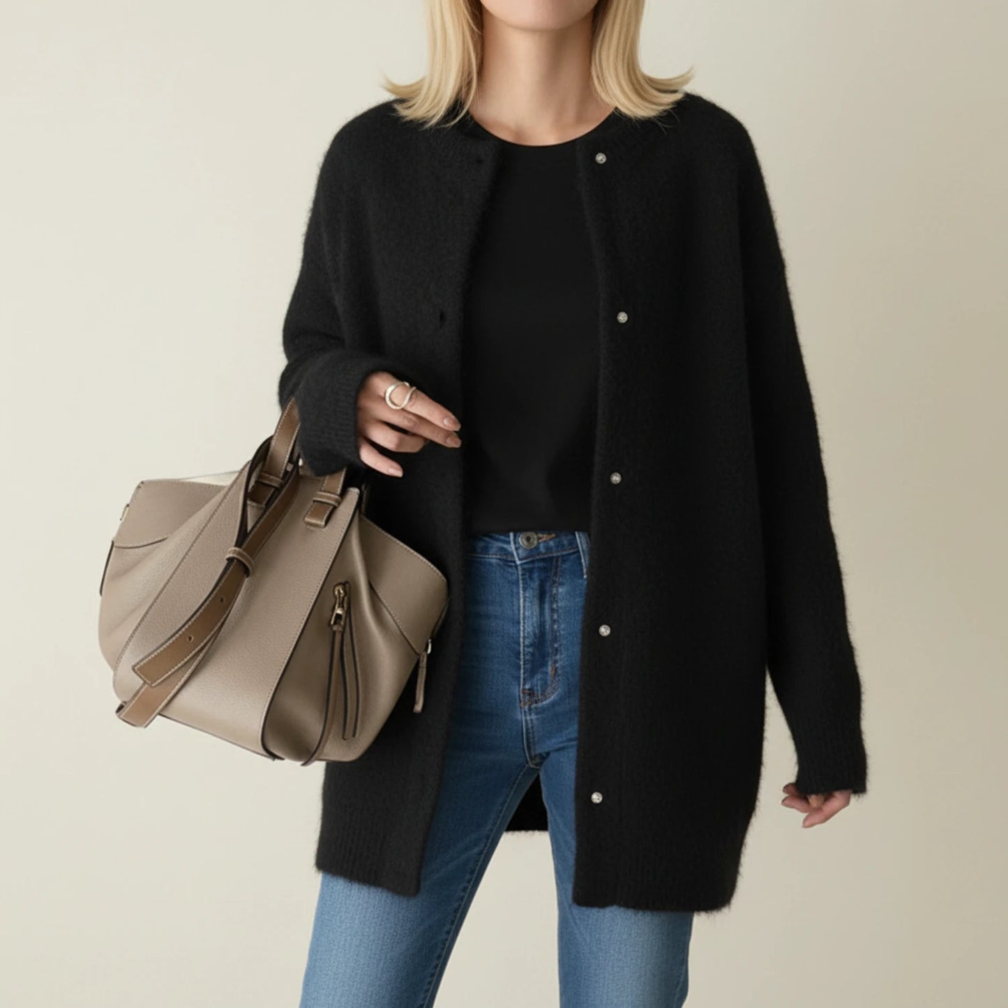 Women's Longline Warm Winter Cardigan