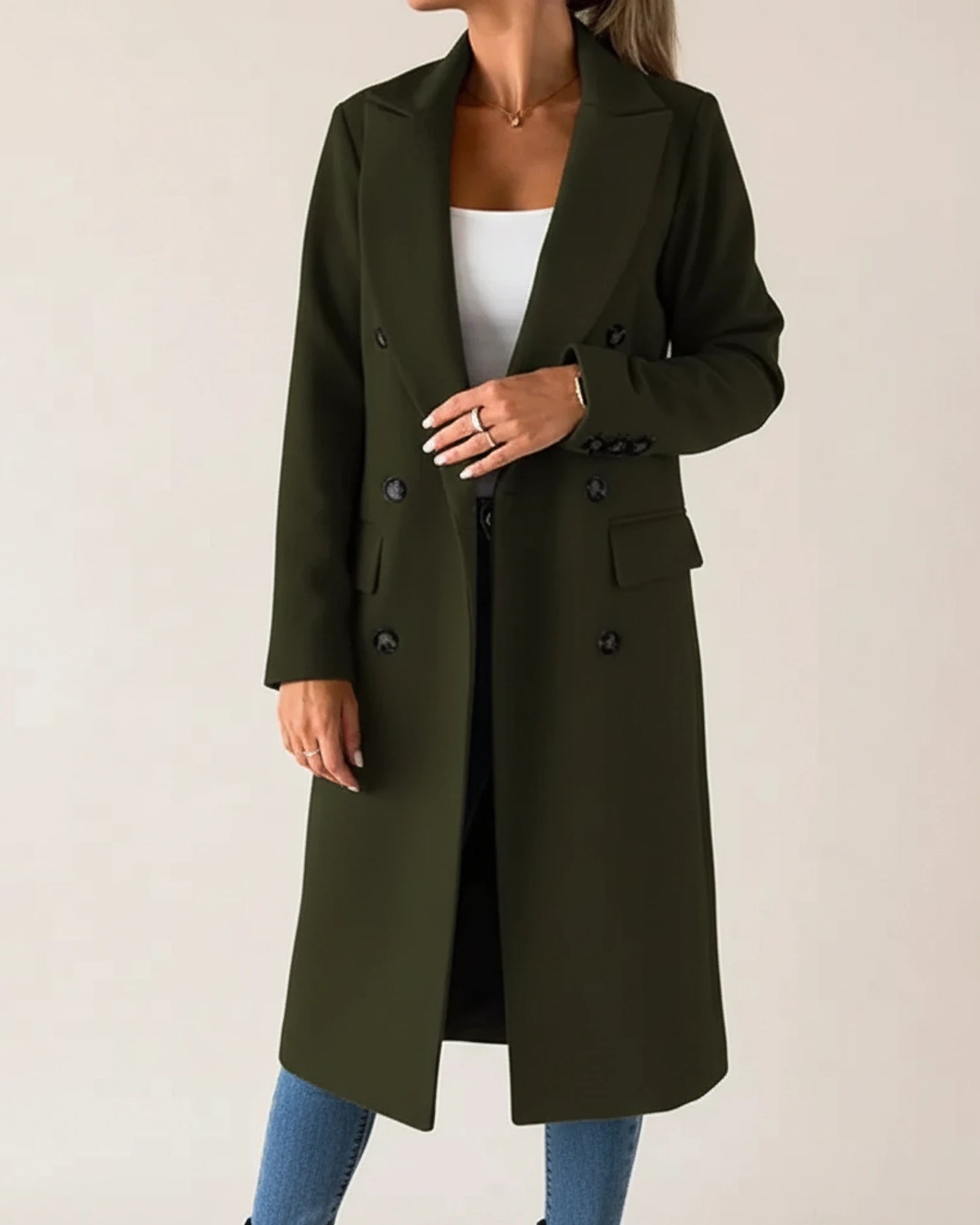 Women's Classic Long Trench Coat