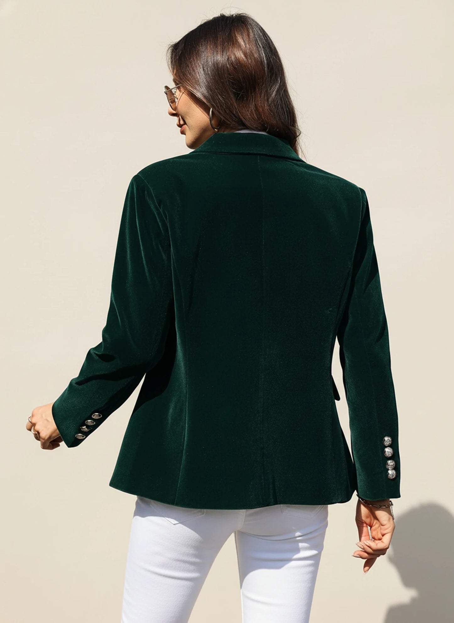 Women's Classic Notched Lapel Casual Blazer