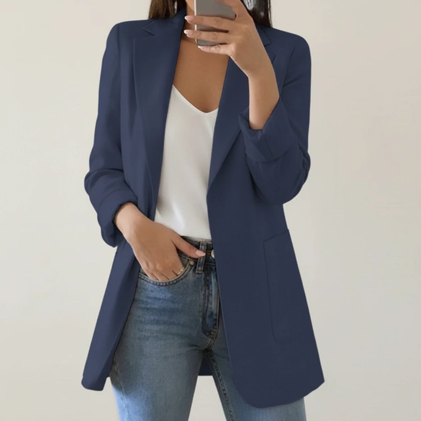 Women's Open Front Blazer Jacket