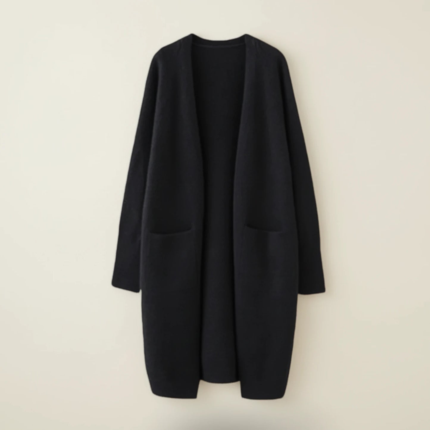 Women's Open-Front Winter Cardigan with Pockets