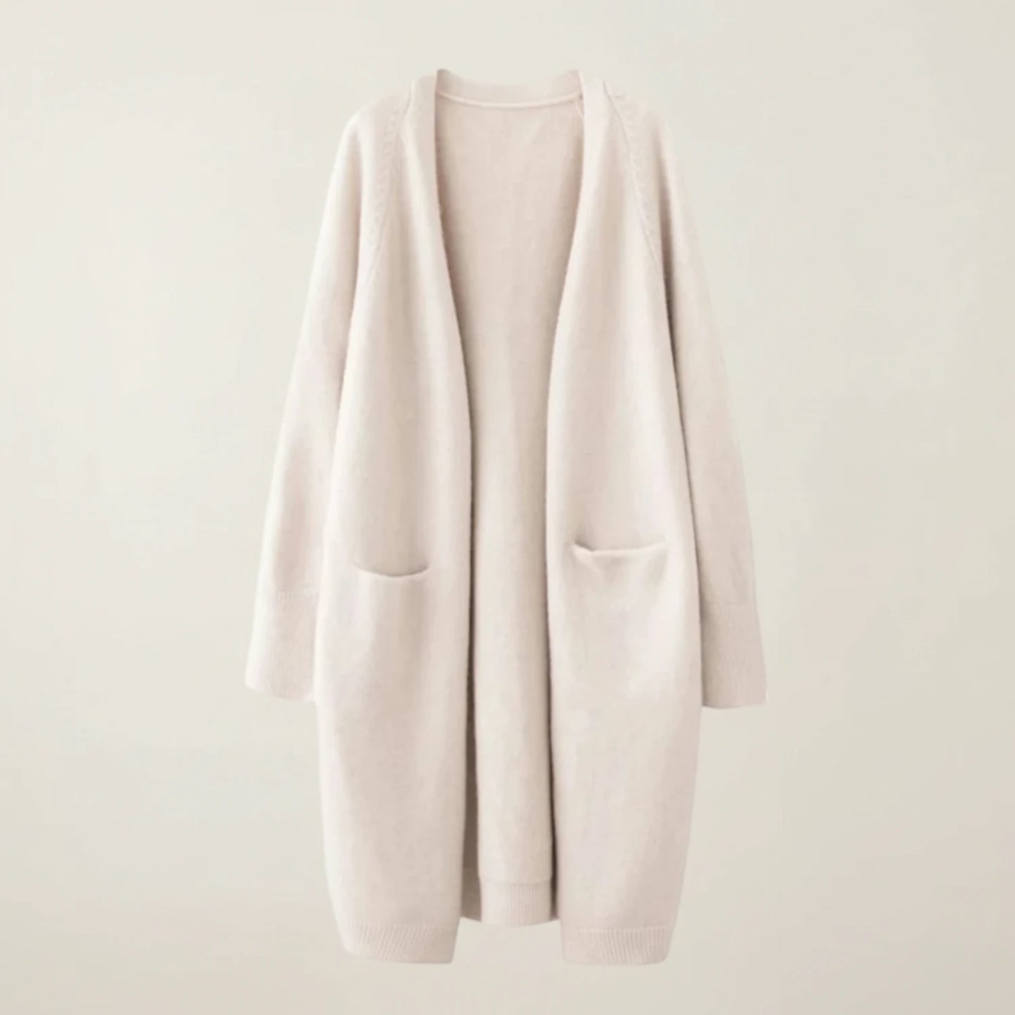 Women's Open-Front Winter Cardigan with Pockets