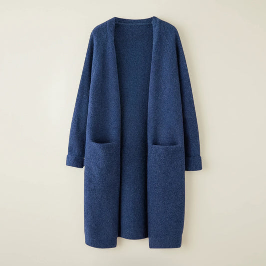 Women's Open-Front Winter Cardigan with Pockets