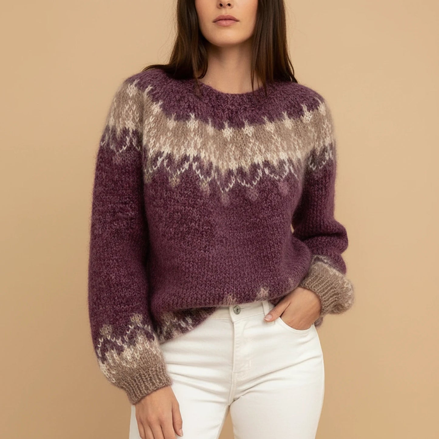Women's Cozy Fair Isle Sweater