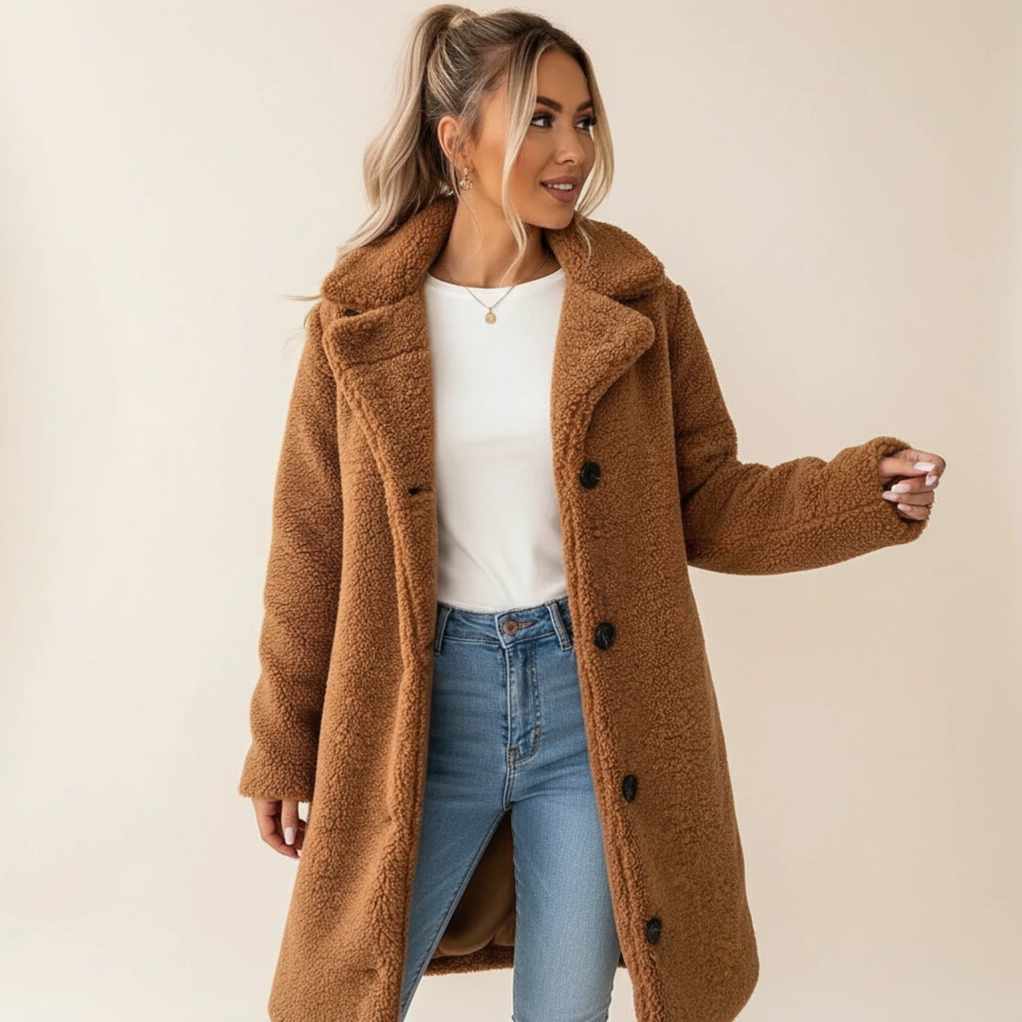 Women's Oversized Warm Teddy Coat