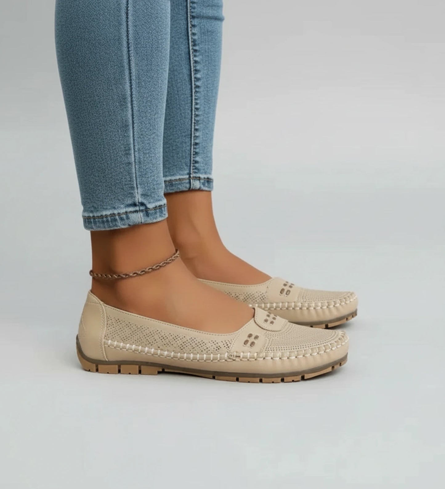 Women's Perforated Slip-On Loafers image
