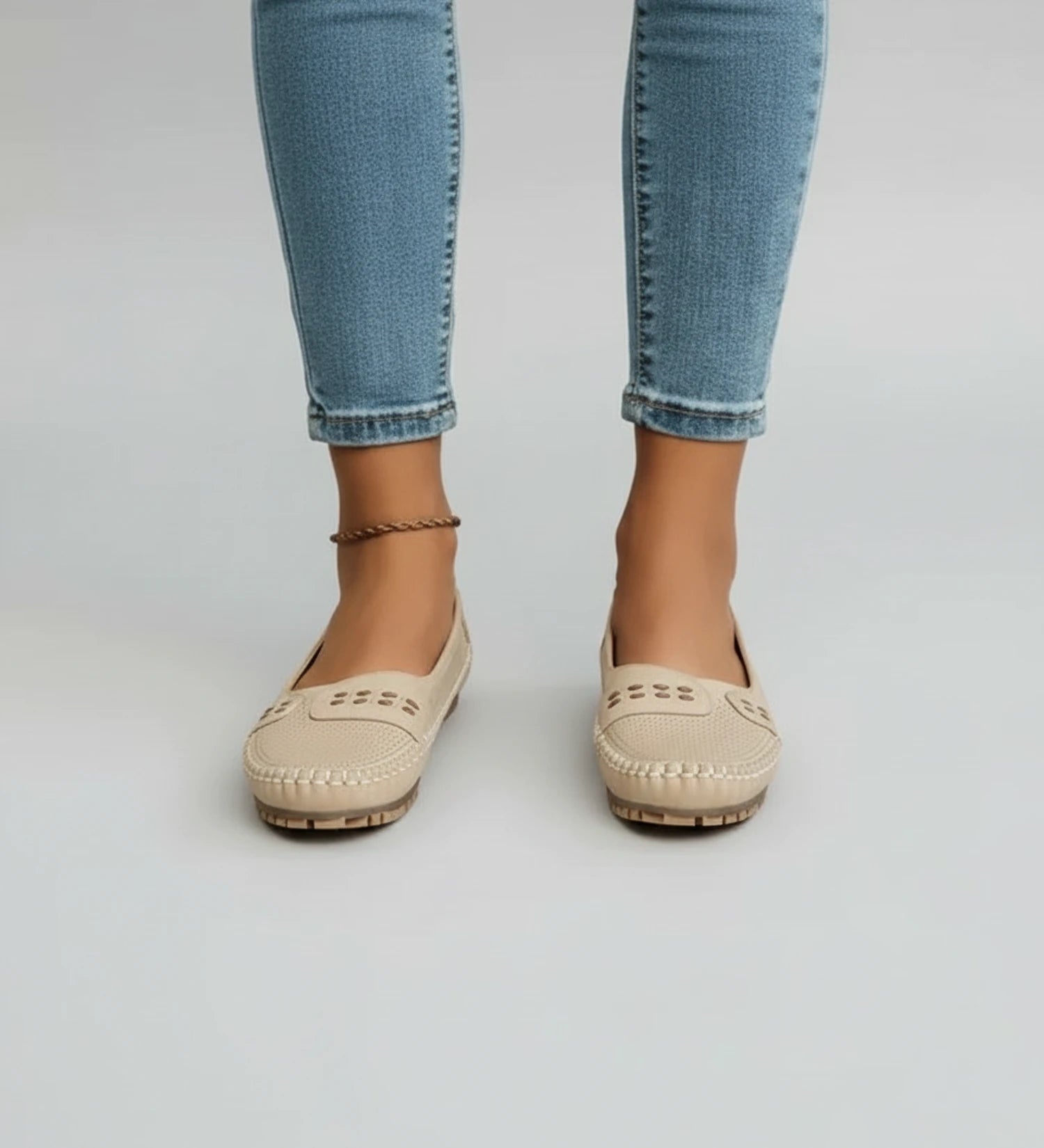 Women's Perforated Slip-On Loafers image