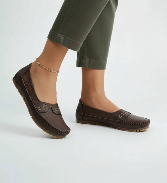 Women's Perforated Slip-On Loafers image