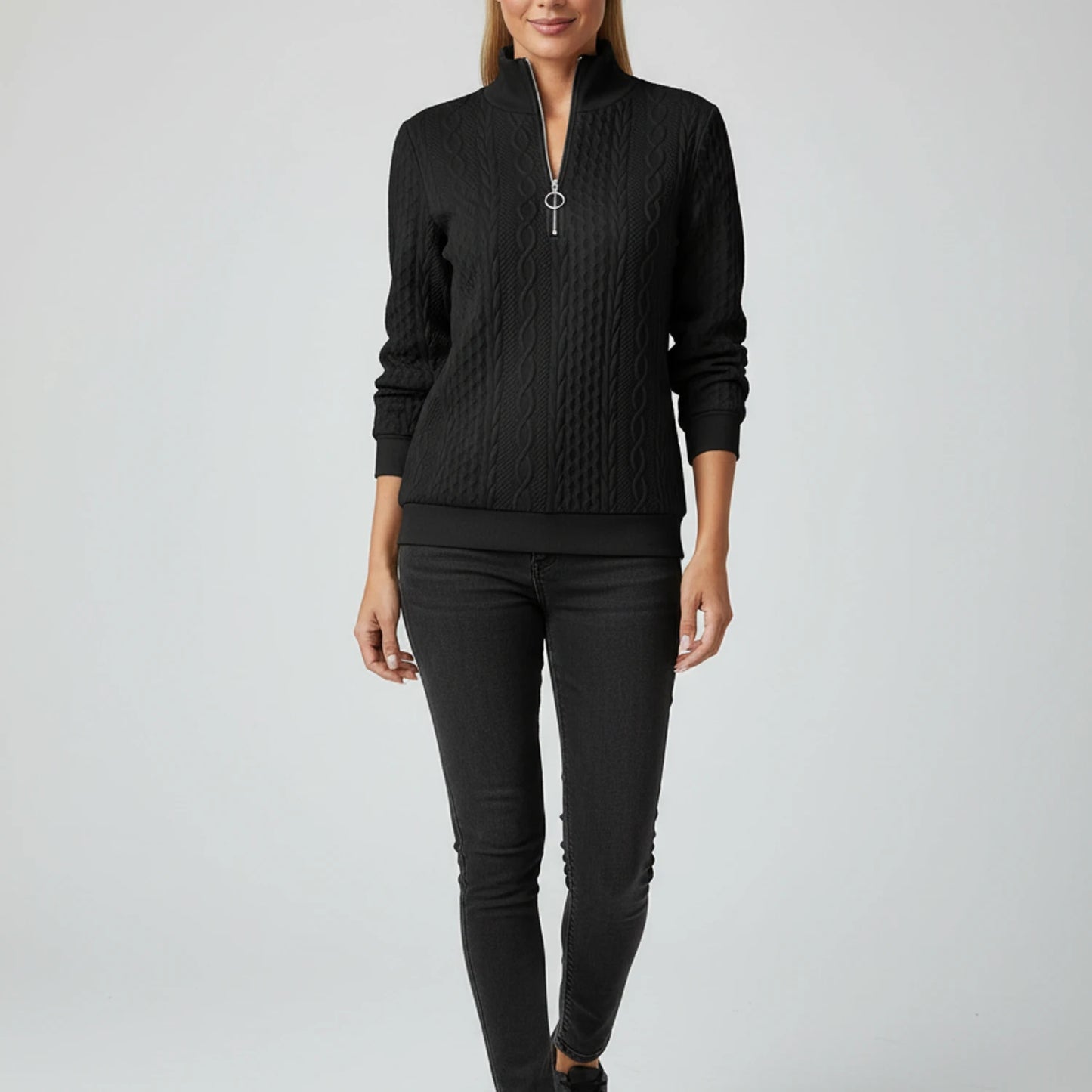 Women's Quarter Zip Sweater