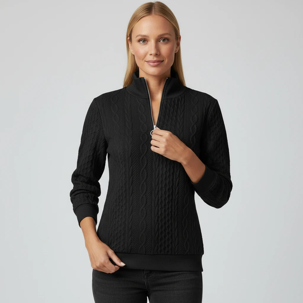 Women's Quarter Zip Sweater