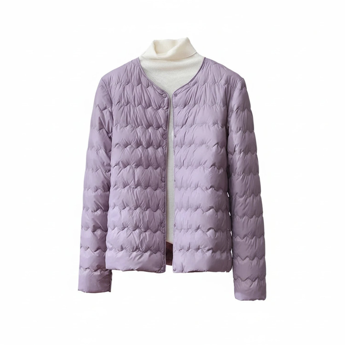 Women's Quilted Collarless Puffer Jacket