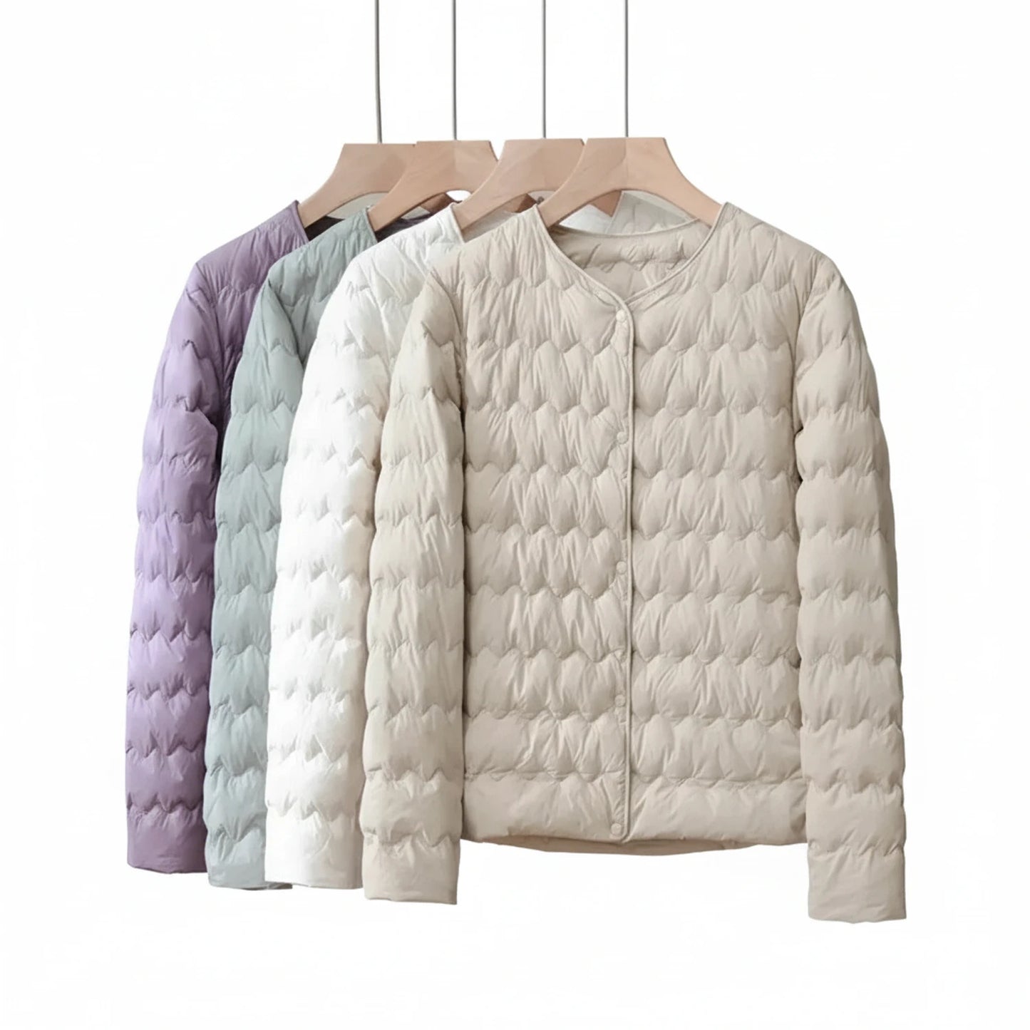 Women's Quilted Collarless Puffer Jacket