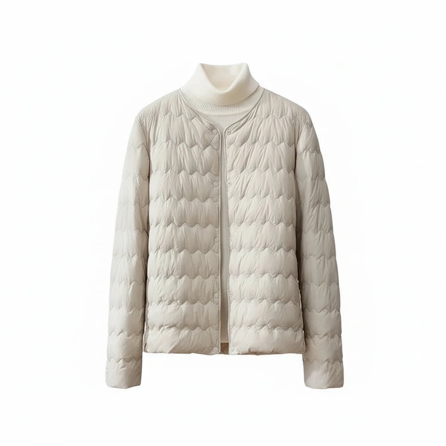 Women's Quilted Collarless Puffer Jacket