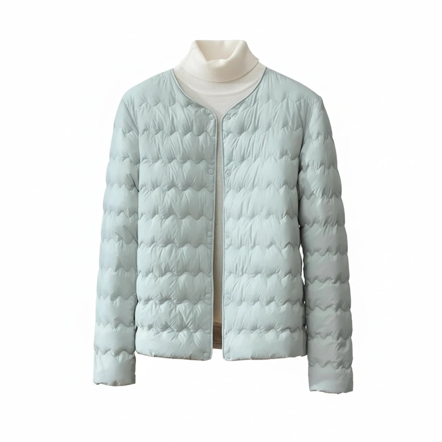 Women's Quilted Collarless Puffer Jacket