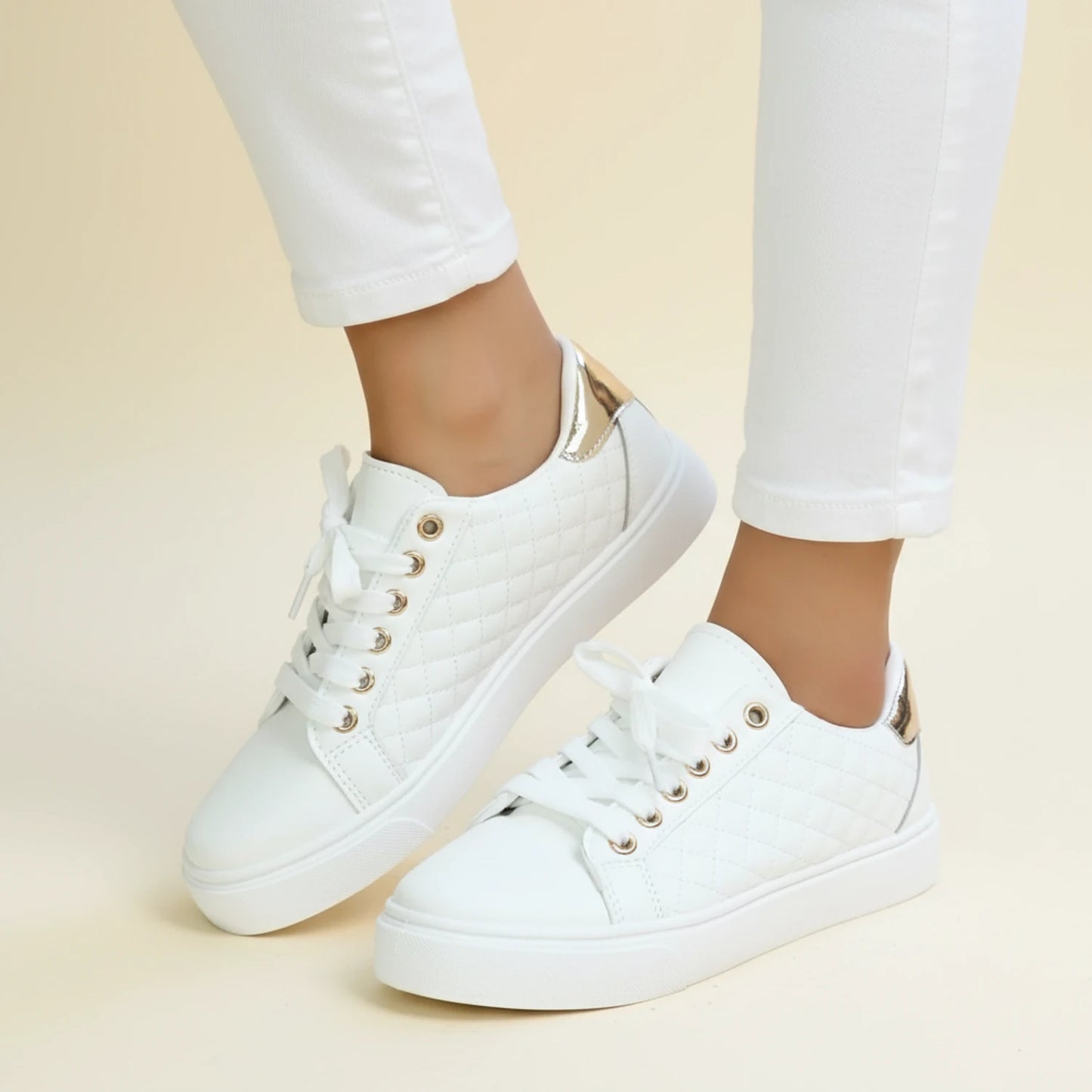 Women's Quilted Casual Sneakers