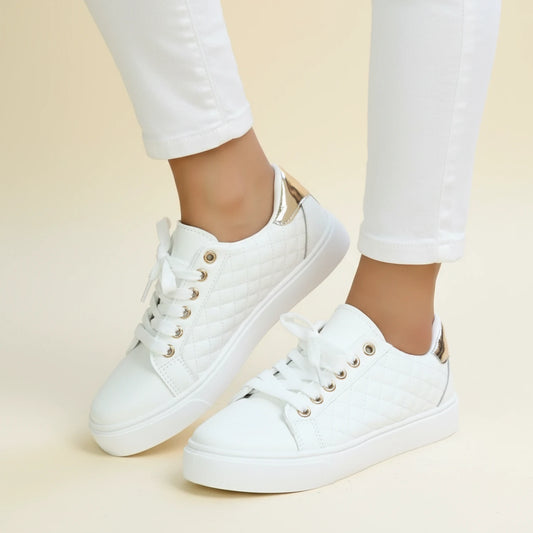 Women's Quilted Casual Sneakers