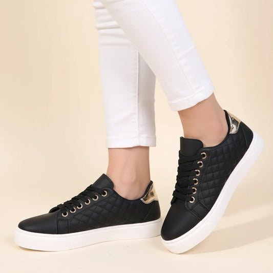 Women's Quilted Casual Sneakers