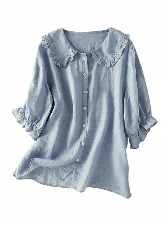 Women's Ruffle Collar Blouse