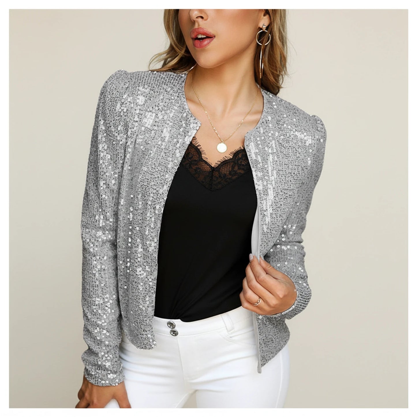 Women's Sequin Evening Jacket