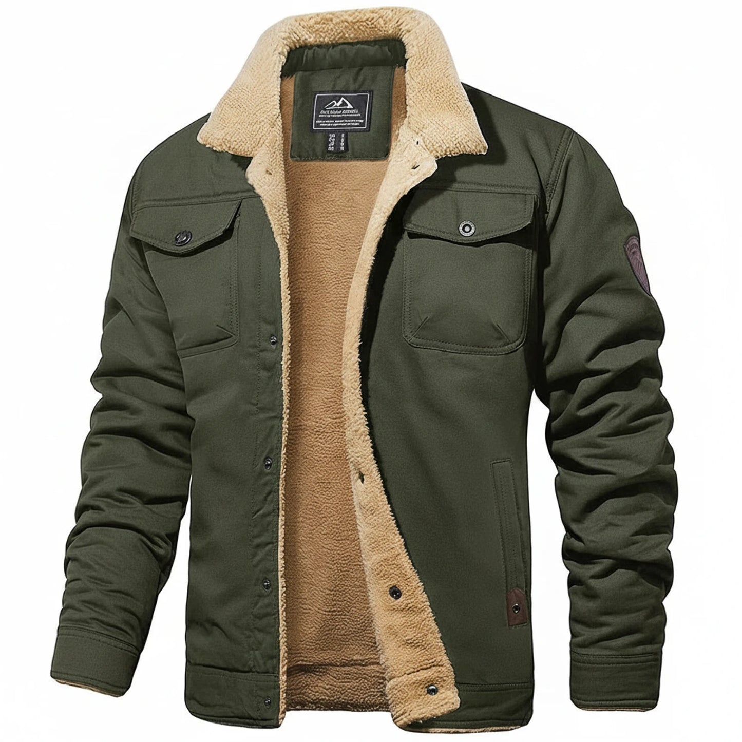 Men's Sherpa Collar Winter Jacket