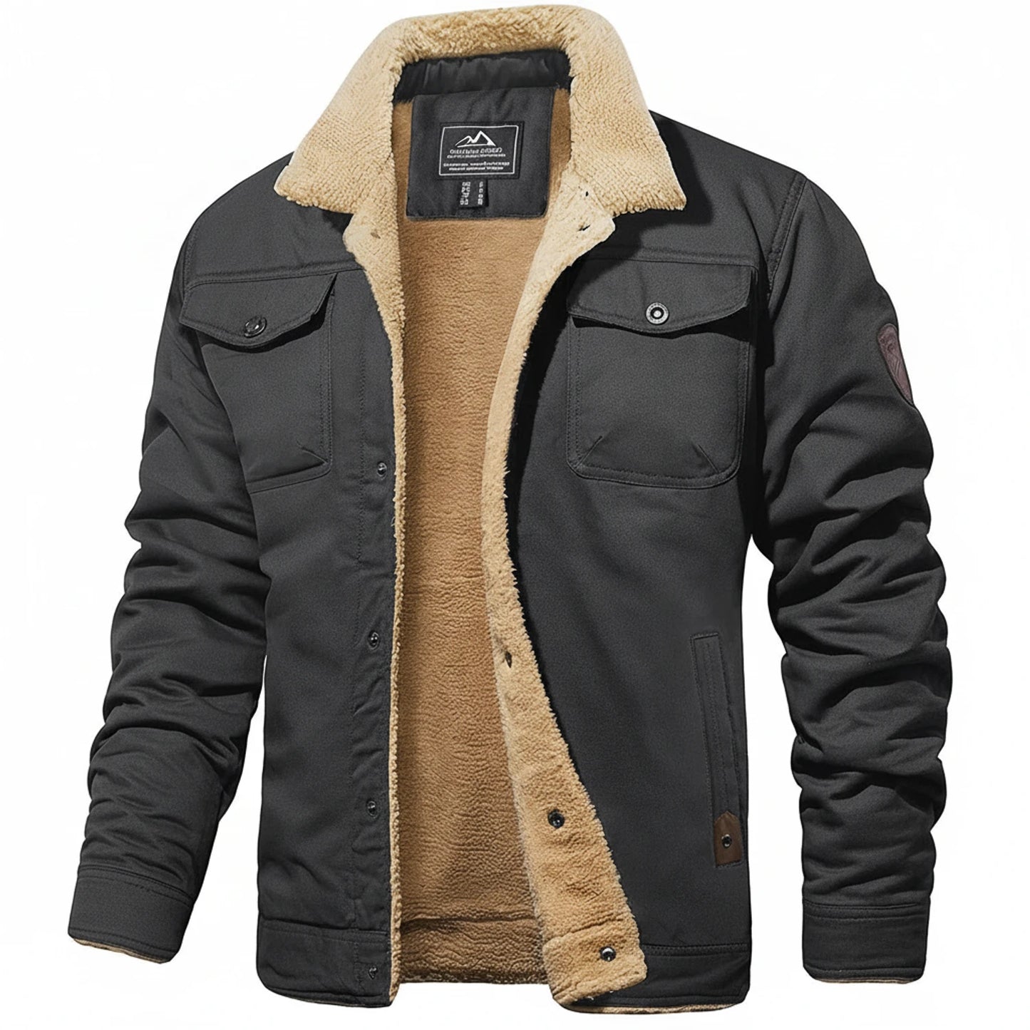 Men's Sherpa Collar Winter Jacket