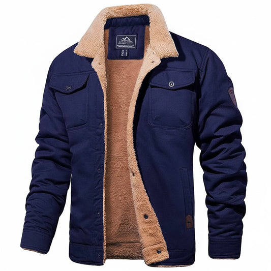 Men's Sherpa Collar Winter Jacket