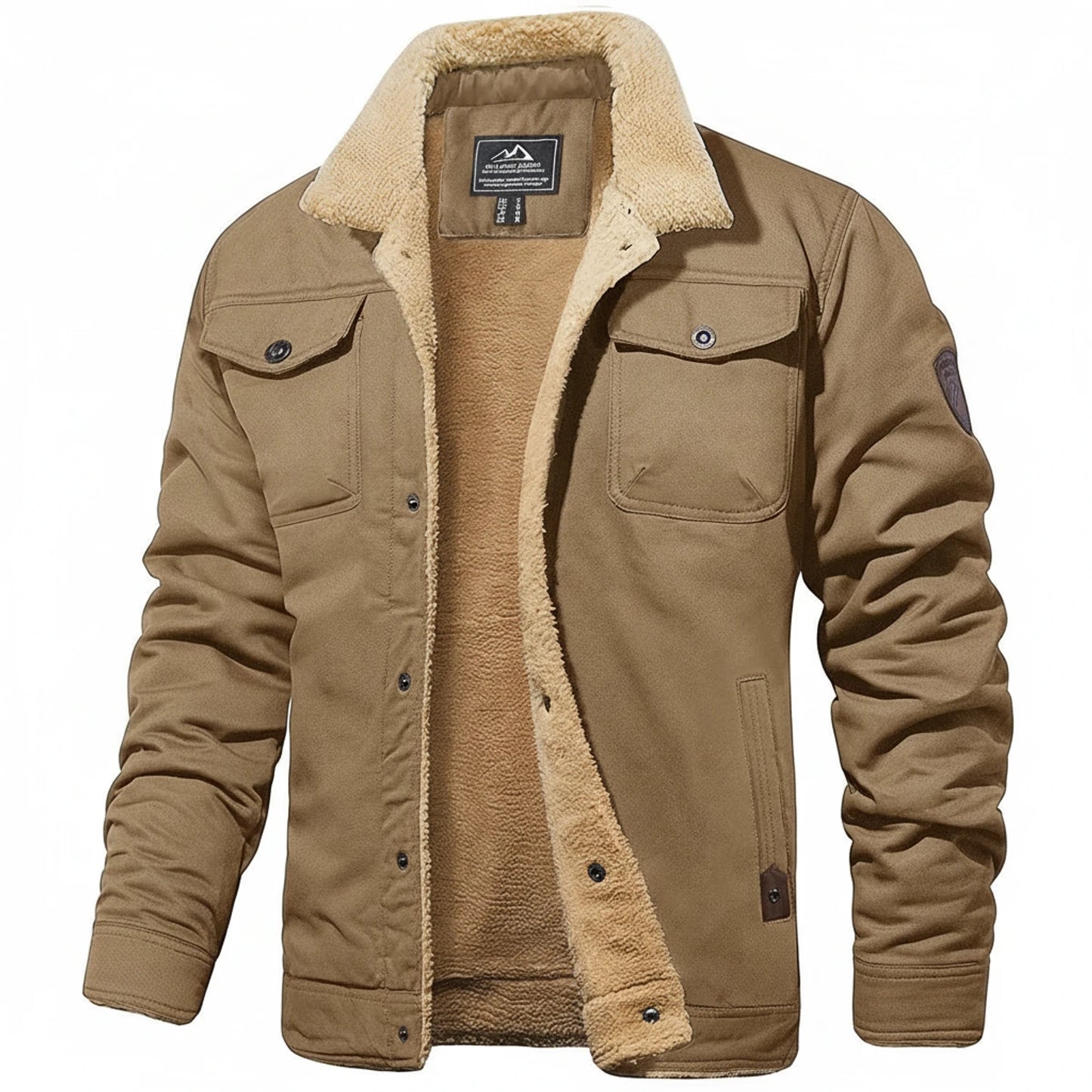 Men's Sherpa Collar Winter Jacket