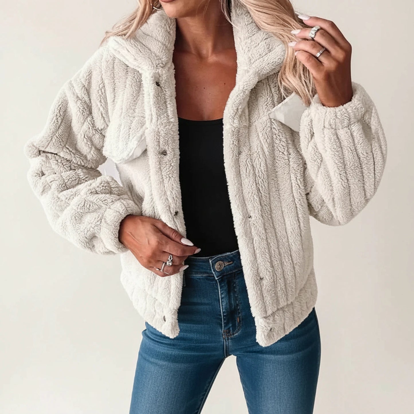 Women's Fluffy Teddy Style Jacket