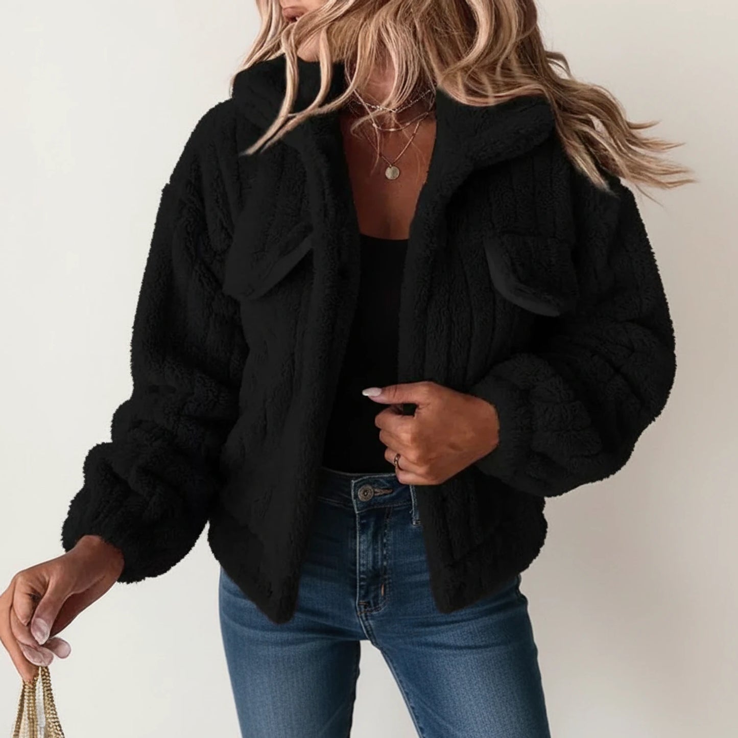 Women's Fluffy Teddy Style Jacket