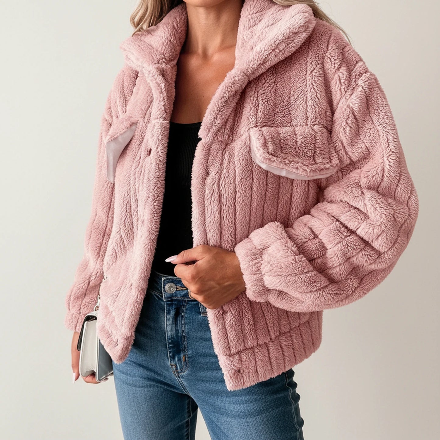 Women's Fluffy Teddy Style Jacket
