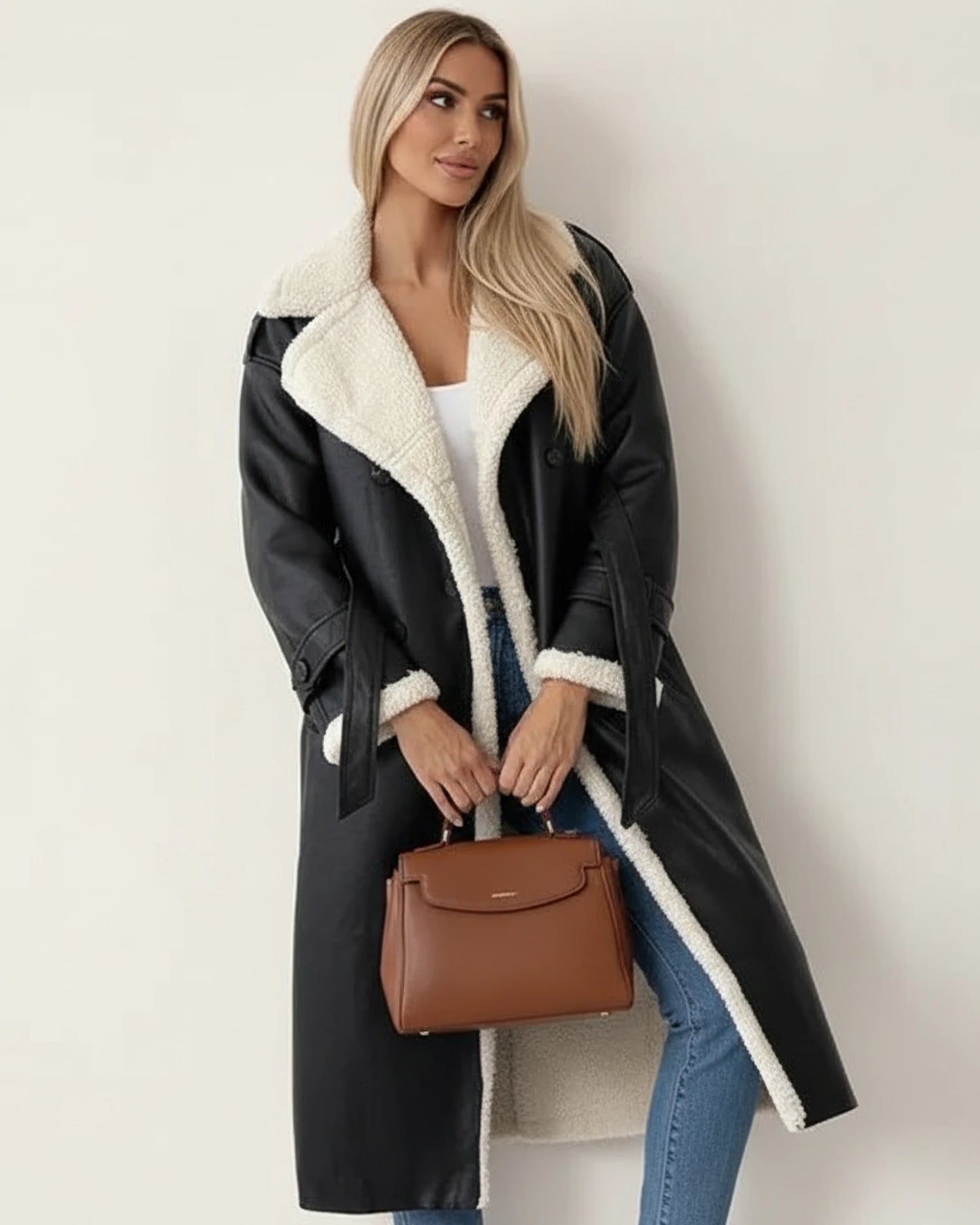Women's Sherpa Long Winter Coat