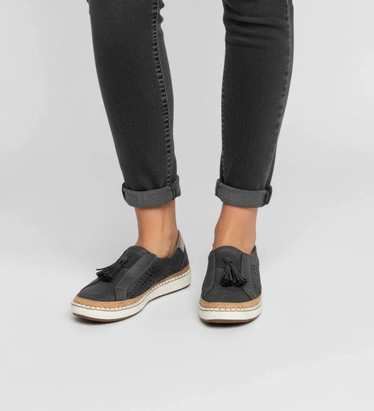 Women's Slip-On Perforated Tassel Loafer Sneaker image