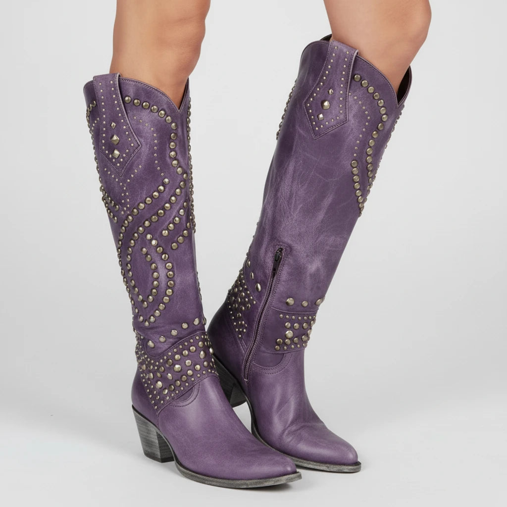 Women's Studded Western Boots