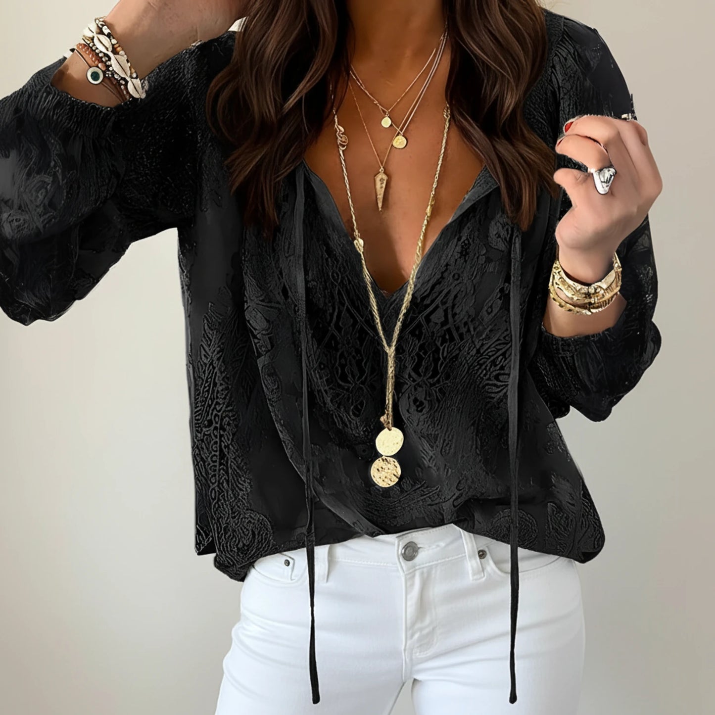 Women's Elegant Boho Blouse