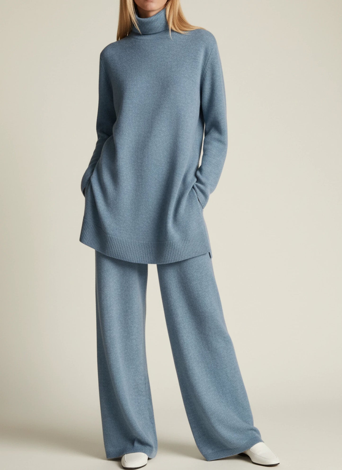 Women's Wide-Leg Relaxed Fit Pant Set