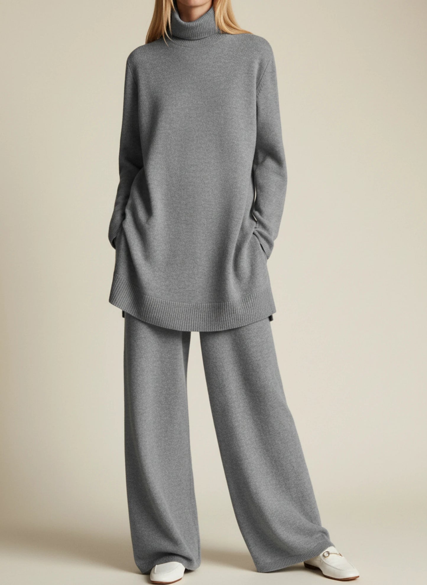 Women's Wide-Leg Relaxed Fit Pant Set