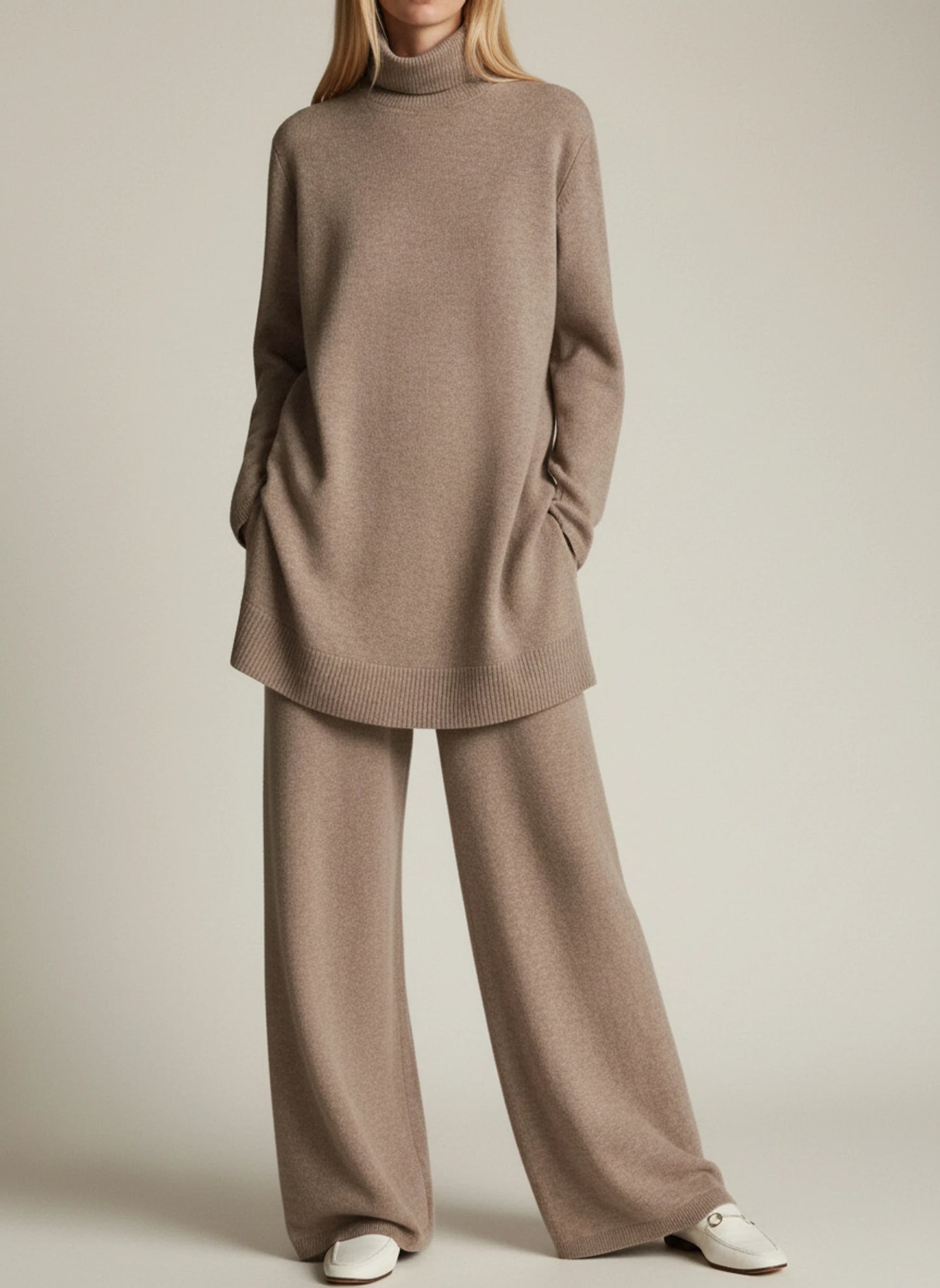 Women's Wide-Leg Relaxed Fit Pant Set