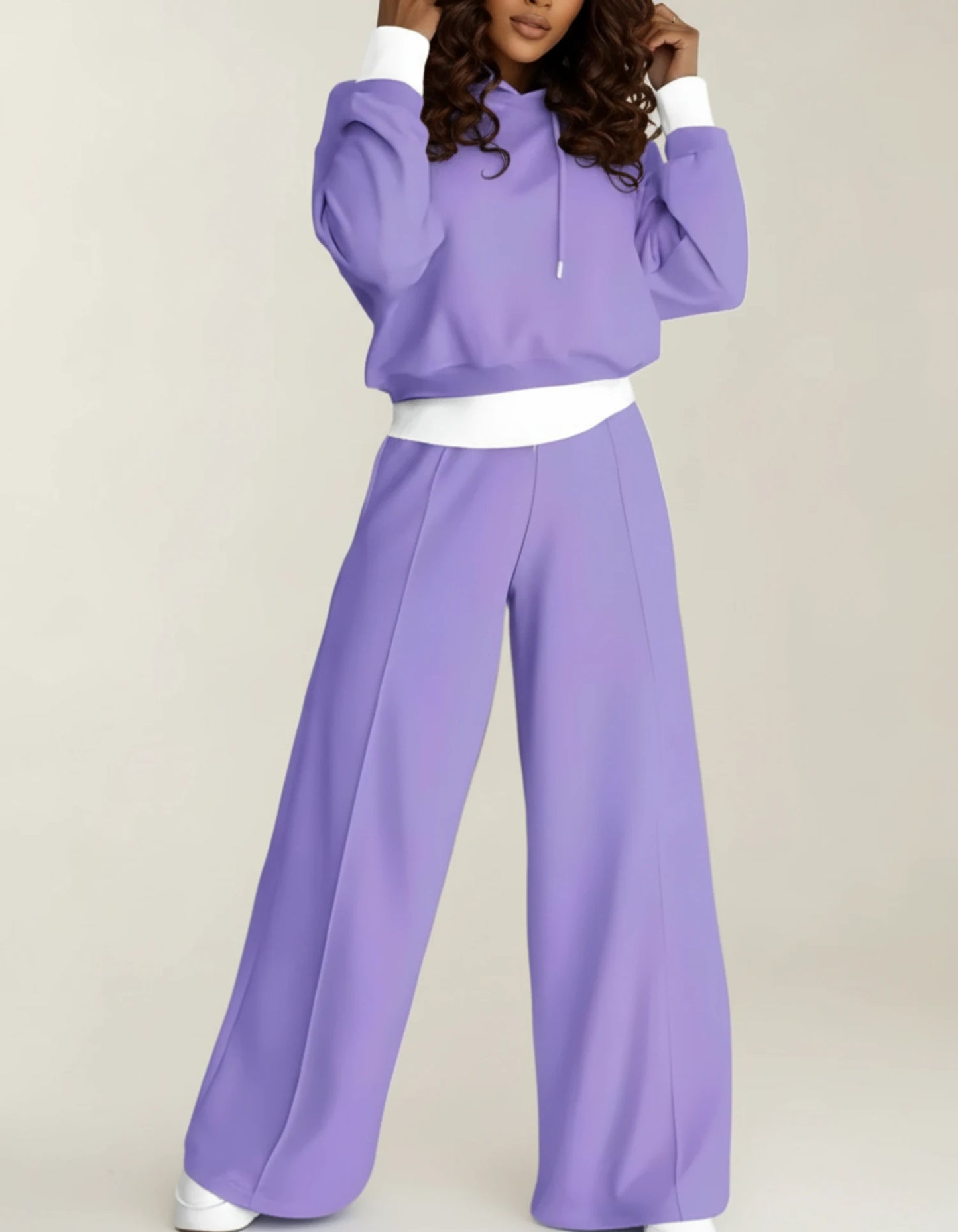 Women's Wide Leg Pant Set