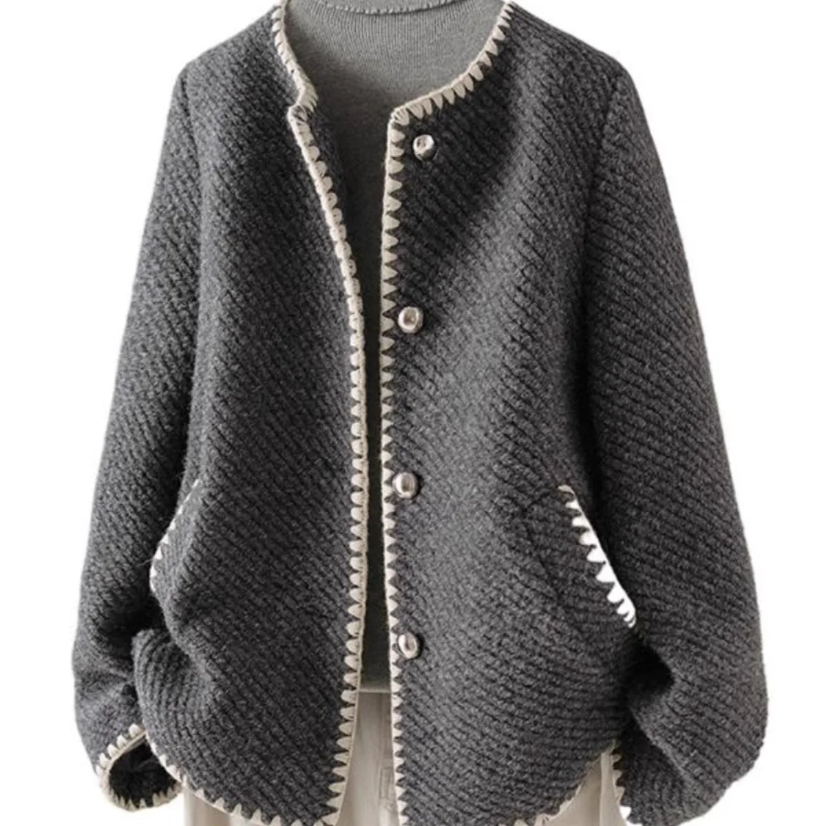 Women's Button Front Short Cardigan - Image 1