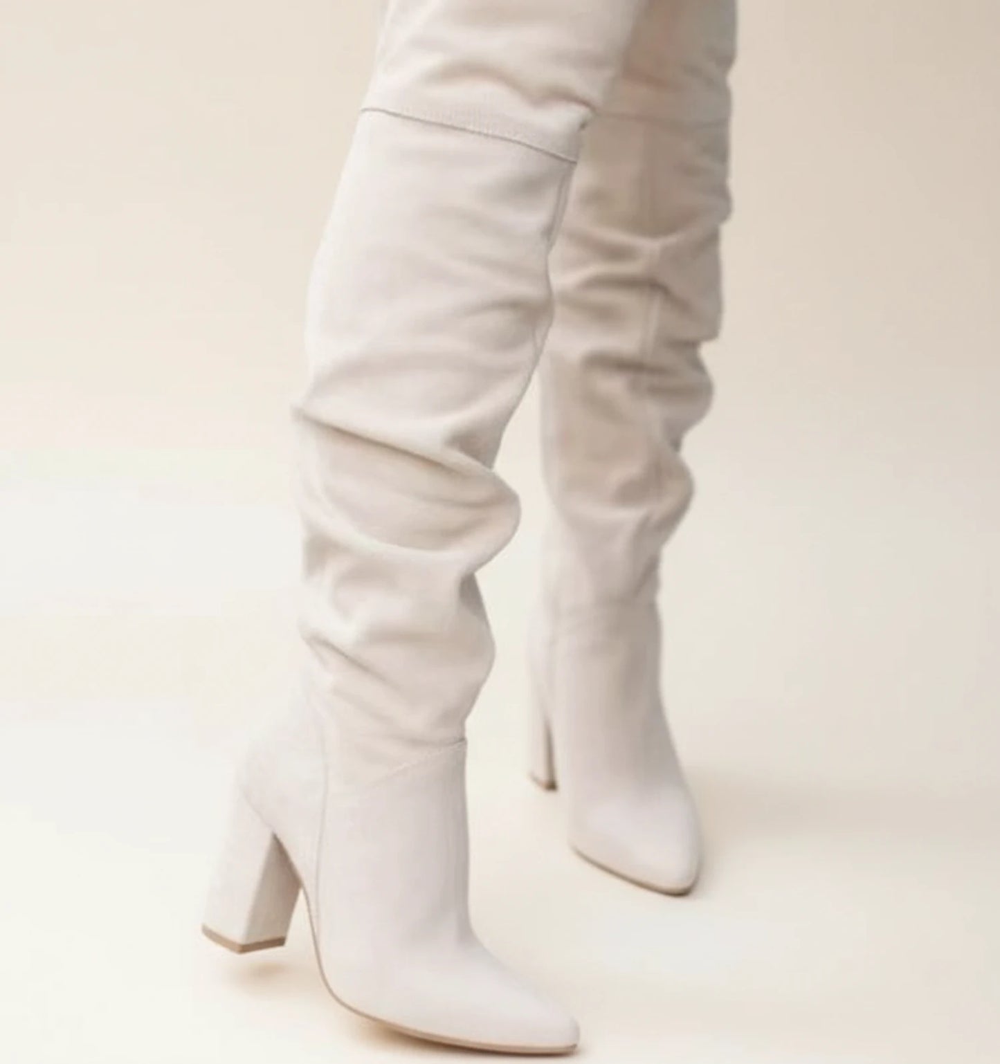 Women's Knee-High Block Heel Boots