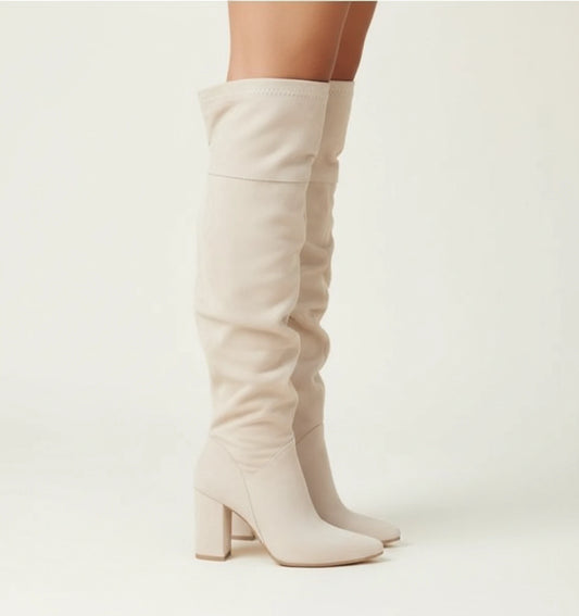 Women's Knee-High Block Heel Boots
