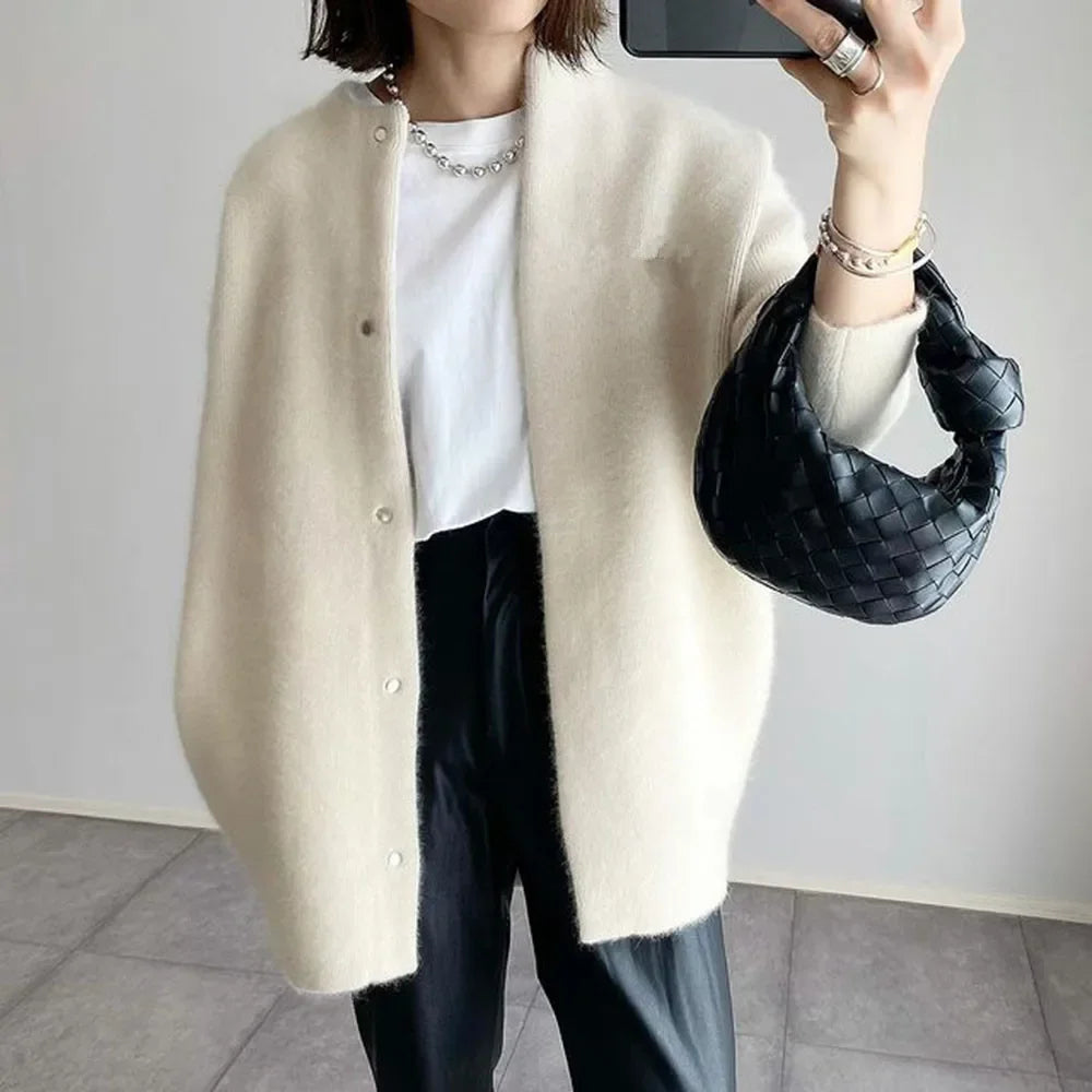 Women's Oversized Cardigan Sweater - Image 3