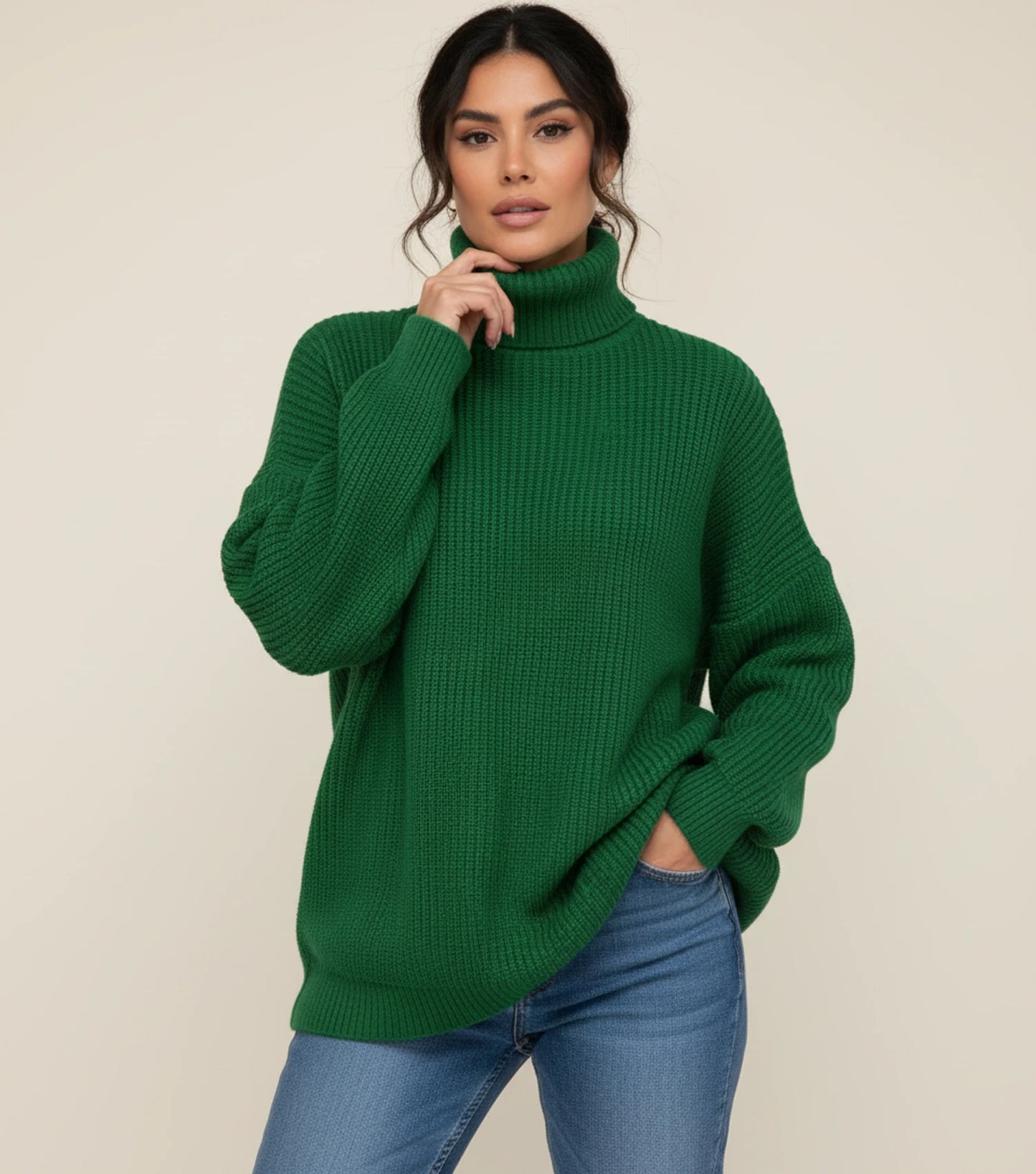 Women's Oversized Chunky Knit Sweater
