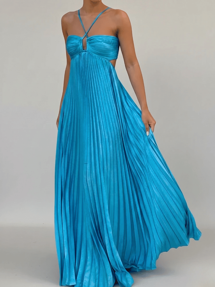 Women's Strappy A-Line Maxi Dress - Image 1