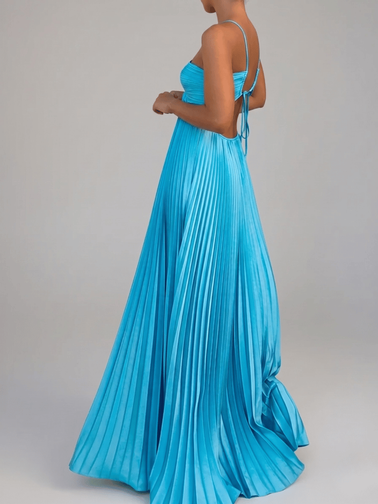 Women's Strappy A-Line Maxi Dress - Image 2