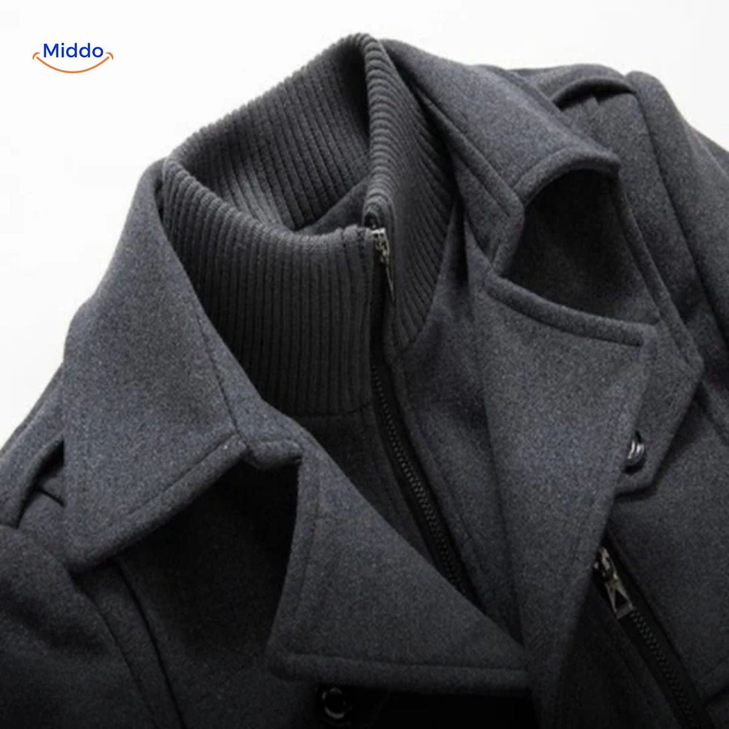 WoolGuard™ Winter Coat | Wool Blend, Double Collar & British Heritage Style